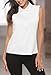 AIRIKE Golf Polo Shirts for Women Sleeveless Summer Sports Athletic Fashionable Workwear-Quick Dry Womens Tank Tops (White, XX-Large)