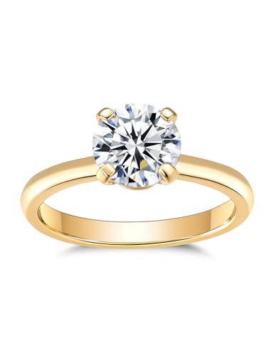 IMOLOVE Moissanite Solitaire Engagement Ring for Women Women's Engagement Rings Moissanite Promise...