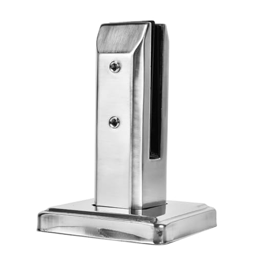 Pince à verre sans perforation en inox avec couvercle de finition