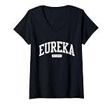 Eureka Utah UT JS03 College University Style V-Neck T-Shirt