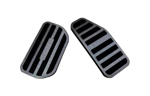 【Tobavite】スズキ・スペーシア&スペーシア カスタムに対応 3代目 MK54S /MK94S型 2023年ー アクセルペダル ブレーキペダル カバー 内装アクセサリー For Spacia & Spacia Custom通用 (ヘアラインブラック)