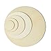 Wood Circles for Crafts, 36-Count Unfinished Wooden Round Disc Cutouts, 2.9 Inches in Diameter