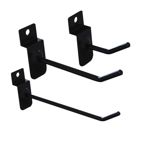 Hohopeti 3pcs Iron Hooks Shelf Storage Pegboard Hangers Supermarket Shelf Hook Display