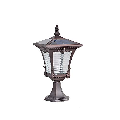 Lumière solaire extérieure maison mur et lampe de pelouse pour allée jardin