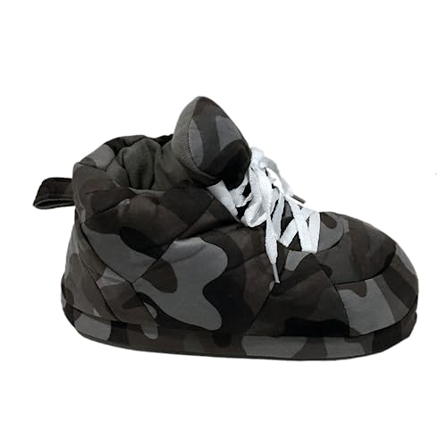 Image of Happy Feet Slippers Standard Sneaker Slippers for Men, Women, and Kids - Women Shoes, Gifts for Women, As Seen on Shark Tank - Classy Oversized House Slippers for Women with Non-Slip Rubber Soles