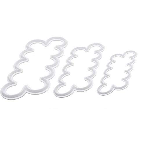 3PCS/Set Rose Flower Petal Shape Cutter Fondant Cake Sugar Paste Icing Cutting Tool Baking Accessories Cake Decorating Mold