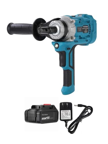 18V Cordless Earth Auger with 4000mAh Battery & Reverse Function, 330/1300 RPM 2-Speed Electric Post Hole Digger, Compatible with Makita Batteries & 3/4