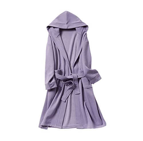 Pyjama ample en coton polaire contre l'inconfort nocturne ensemble violet XXL