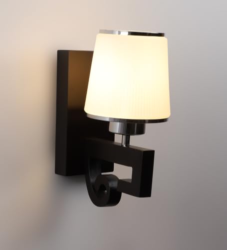 Image of ELIANTE by Jainsons Lights | Wooden Wood Wall Light -S- - Included Bulb | Multi Wood Wall Light | for Living Room, Bedroom, Hallway | E27 Holder | 3 Year Warranty
