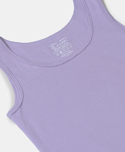 Image of Jockey SG02 Girls Super Combed Cotton Rib Solid Inner Tank Top