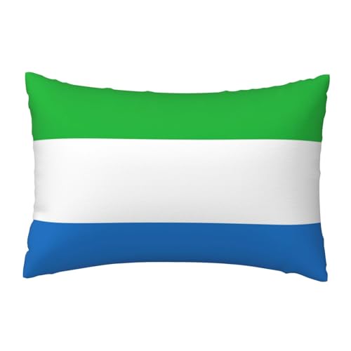 Evengigy Kissenbezug mit Sierra Leone-Flagge, Heimdekoration, passend für 30 x 45 cm