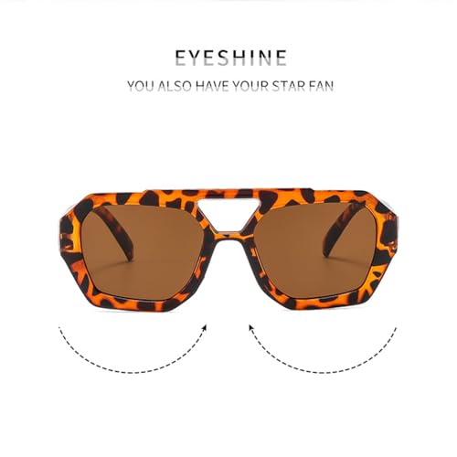 Retro Double Bridges Women Sunglasses Shades UV400 Men Sun Glasses4