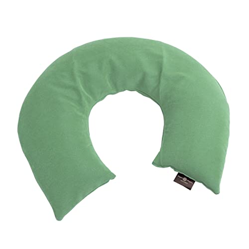 Hugger Mugger Peachskin Neck Wrap - Jade - Use Heated or Chilled, Gentle Weight, Natural Herbal Filling, Relaxing Scent, Soft Fabric, One Size