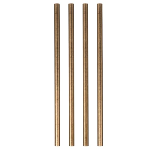 Alipis Lot de 4 Rivets en Cuivre Pur pour Manche de Couteau, Tiges Métalliques de 4mm pour Fixation de Poignée et Plaquettes, Accessoires de Coutellerie et Travail du...