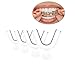 4Pcs Transparent Mouth Guard Silicone Grinding Guard Teeth Whitening Tray Sleeping Gum Shield for Sports Bruxism Bite Guard Easy to Use,Teeth Grinding Guards,Health and Household,Oral Care