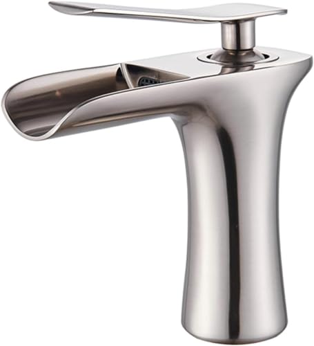 Robinet cascade lavabo en laiton pour éliminer les éclaboussures et régler l'eau facilement