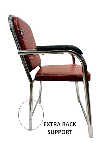 Image of Chair Offers a Professional Appearance in Any Office Setting Such as a Reception Area, in Front of a Desk (6, Tan, Heavy)