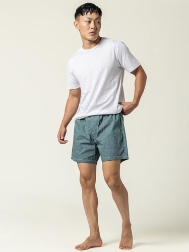 Image of DAMENSCH Regular Fit Solid 100% Soft & Durable Cotton Boxer Shorts Dual Pockets Anti-Bacterial Moisture Wicking Microfibre Waistband Ultra-Light Boxers for Men