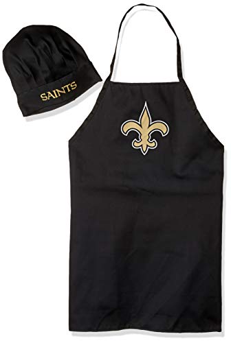 Costumes Beckham Psg - PSG unisex-adult Apron and Chef Hat Set NFL One Size, New Orleans