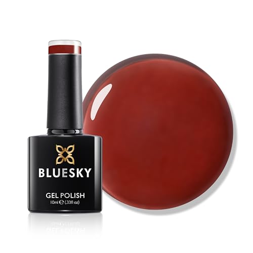 Bluesky Gel Nail Polish 10ml, Volcanic Glow - LBG03, Sheer Red Gel Nail Polish for 21 Day Manicure, Professional, Salon & Home Use, Requires Curing Under LED UV Nail Lamp