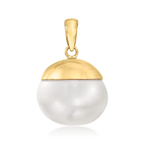 Ross-Simons 12-13Mm Cultured Pearl Pendant In 14Kt Yellow Gold #TOP11