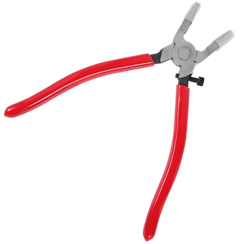 ARTSEWPLY Alicates para Corte de Vidrio Mandíbula Curva Herramienta Resistente para Romper y Cortar Mosaicos Vidrio Coloreado Uso Seguro y Preciso para Trabajos de Vidrieras