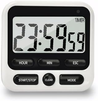 Amazon.com: VPAL Digital Kitchen Timer 12/24 Hours Alarm Clock with ...
