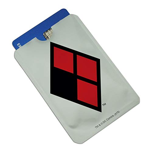 Harley Quinn Diamond Logo Credit Card RFID Blocker Holder Protector Wallet Purse Sleeves Set of 42