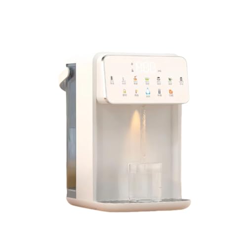 卓上ウォーターサーバー お湯沸かし器 タッチスクリーン 浄水型 電気ポット 小型ケトル 軽量 コンパクト 瞬間熱湯 取り外し可能 3.5L 大容量 水タンク お手入れ簡単 安全設計(チャイルドロック保護、感電に対する保護、水不足対策)簡単操作 ウォーターサ