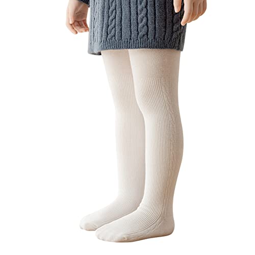 Infant Tights Cable Knit Kids Cotton Comfy Soft Leggings Newborn Solid Color Seamless Stockings Baby Girls Winter Warm Pants