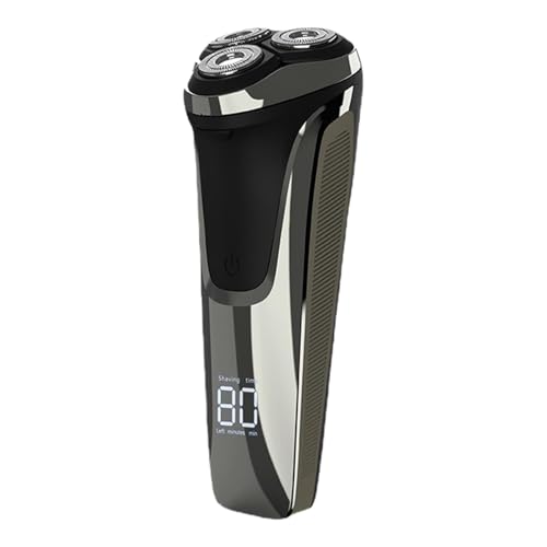 Afeitadora eléctrica para hombres para cara, afeitadora eléctrica - herramienta flotante para auriculares 4D húmeda y seca | Recortadora de barba húmeda y seca, afeitadora recargable por USB para