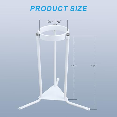 Image of Upgraded RV Water Filter Stand with Triple-Prong Base, RV Filter Holder for Soft Soil & Hard Concrete Surfaces, Enhanced Stability & Anti-Kink Design - 1 Pack