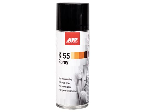 AUTO-PLAST PRODUKT APP K 55 Colle en spray utilisable sur les matériaux les plus variés | Multi-Usage | Parfait pour reparation tissu ciel de toit voiture, plafond de...