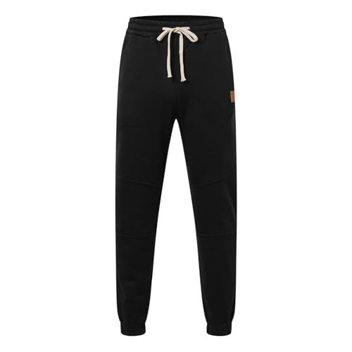 Mens Sweatpants Baggy Straight Wide Leg Open Bottom Casual Pants Elastic Waist Workout Athletic Joggers Pockets Sweat Pants2