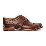 Infinity Leather Zapatos de Vestir Formales de Oficina Chapman & Moore de Cuero marrón con Punta de ala Estilo Oxford Brogue para Hombre