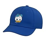 Disney Dewey Big Face Huey Dewey & Louie Duck Trip Matching Adjustable Printed Baseball Hat, Royal Blue