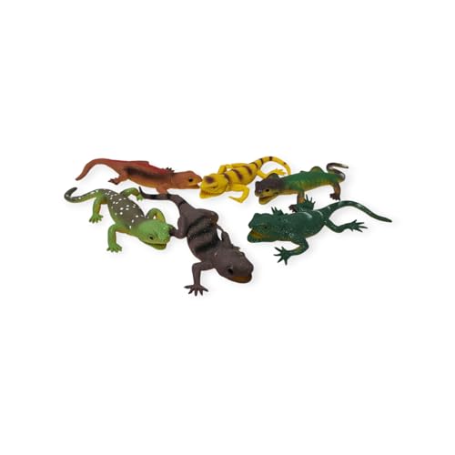 Image of Small Kids Sea & Wild Animal Toys Sets for Fun, Educational, Spark Imagination and Learning (Multi Choice Sets) (Big Lizards) 6pcs