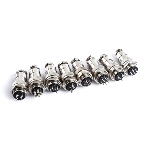 Set 20mm GX20 Conector de Aviación Tornillo 2-8 Pin miniatura 2