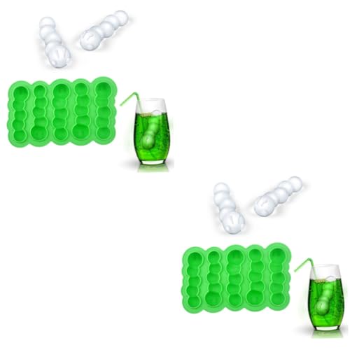 Molde para Hielo Forma Oruga 2 Piezas Verde miniatura 1