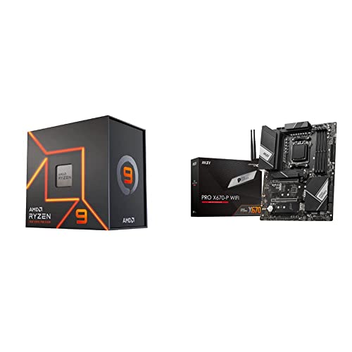 Image of AMD Ryzen 9 7900X 12-Core + MSI PRO X670-P WiFi ProSeries Motherboard