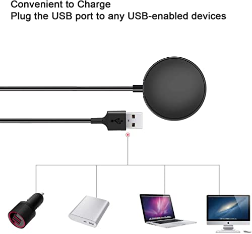 Image of Watch Charger Compatible with Samsung Galaxy Watch, Portable Charging Dock for Galaxy Watch5 Pro 45mm, 5 40mm /44mm, 4 /3,Active 2 /1, Gear Sport /S3 Ultra