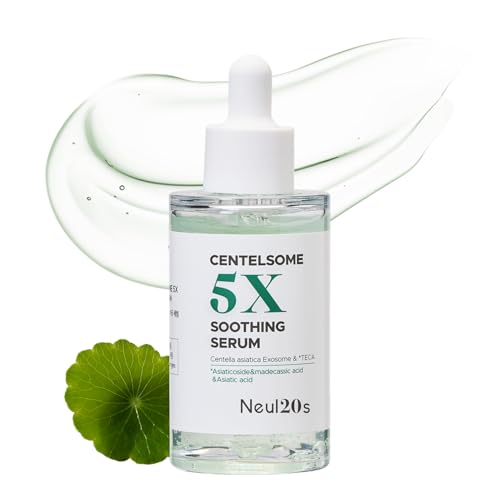 Centelsome 5X Soothing Serum 1.69 fl oz/50ml | for Hydration, Glow, Sensitive, Anti Aging, Acne treatment for Face, Korean Skincare with Centella Asiatica, Exosomes for Skin, Panthenol
