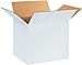 12 x 8 x 8-Inch White Corrugated Boxes