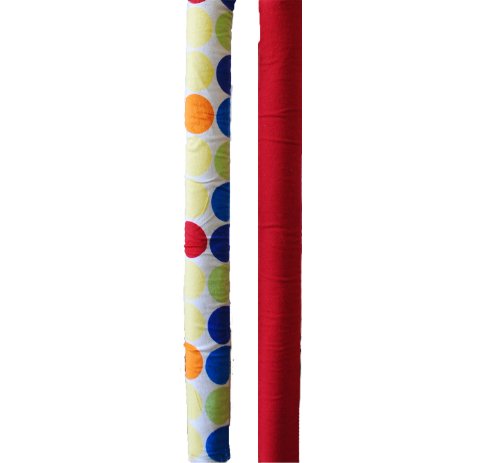 Go Mama Go Designs Wonder Bumpers, Red and Rainbow Love