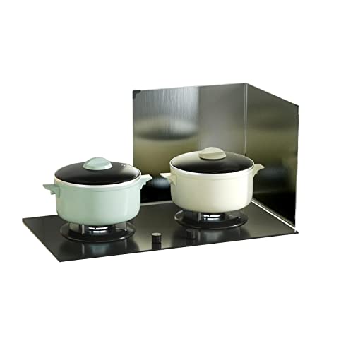 Protector antisalpicaduras de aceite en acero inoxidable plegable para cocina 2