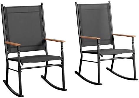 Shintenchi 2 Pcs Outdoor Rocking Chairs Set,Upgraded High Back Patio Rocking Chairs Set,Breathable Textilene Fabric Rocking Chair for Porch,Patio,Garden,Balcony Shintenchi 2 Pcs Outdoor Rocking Chairs Set,Upgraded High Back Patio Rocking Chairs Set,Breathable Textilene Fabric Rocking Chair for Porch,Patio,Garden,Balcony