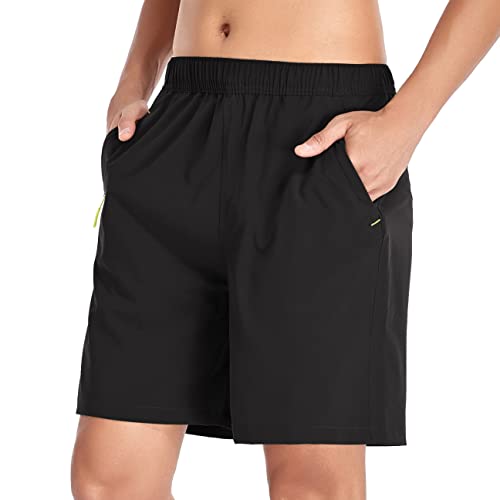 Men's Gym Shorts Sports Quick Dry Workout Running or Casual Training Short with Zipper Pockets2