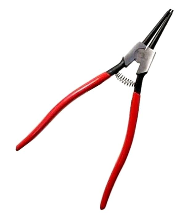 PINZA DRITTA AD ESPANSIONE EXTRA LUNGA PER ANELLI ELASTICI SEEGER 320 mm IN ACCIAIO FORGIATO