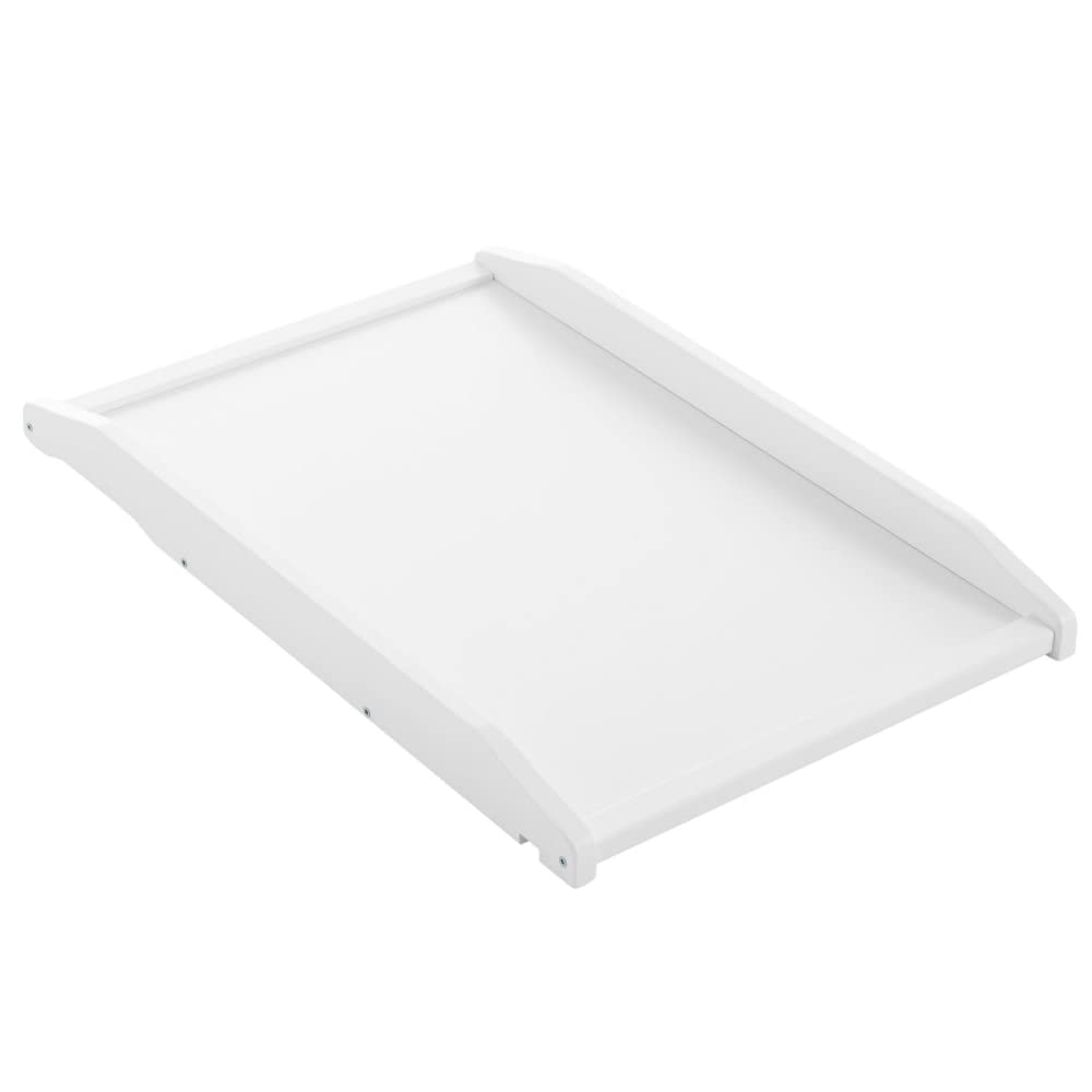 Cambiador de bebé de madera Maya para cuna 120x60 cm o maxicuna 140x70 cm, lacado en blanco con pintura al agua CoolDreams