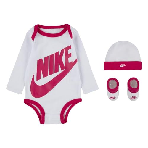 Nike Futura Logo Body pour bébé White/Pink 0/6 Mois